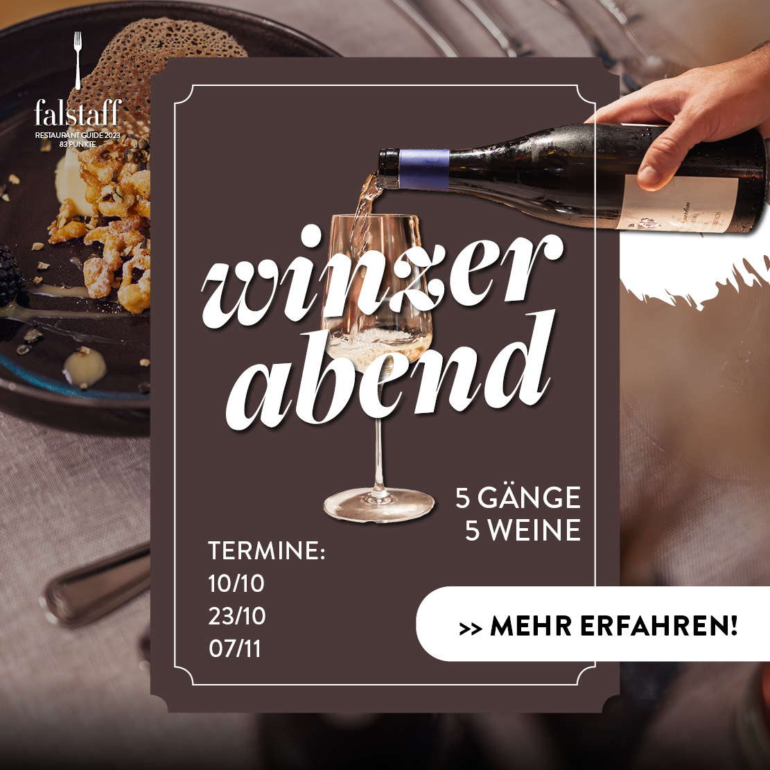 Winzerabend Paul der Wirt Flyer